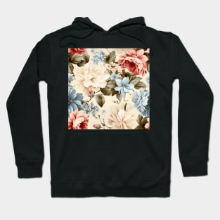 Shabby Chic Flowers Pattern 24 Hoodie